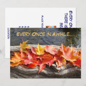 Beste partij! Uitnodigingen Herfst partijen najaar (Voorkant / Achterkant)