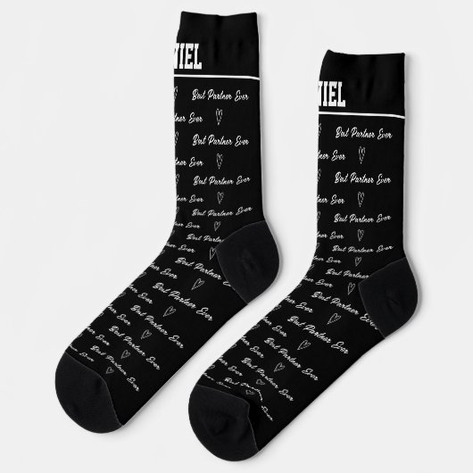 Beste partner ooit | Leuke monogram Sokken (Links)