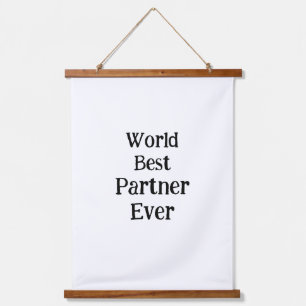 Beste partner ooit Valentijnsdag minnaar vriendin  Hangend Wandkleed