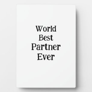 Beste partner ter wereld ooit Valentijnsdag minnaa Fotoplaat