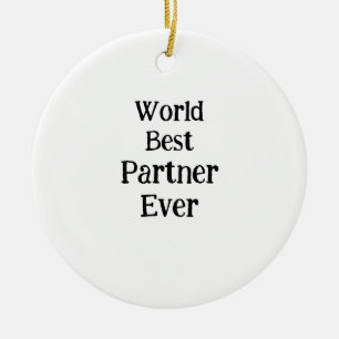 Beste partner ter wereld ooit Valentijnsdag minnaa Keramisch Ornament