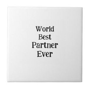 Beste partner ter wereld ooit Valentijnsdag minnaa Tegeltje
