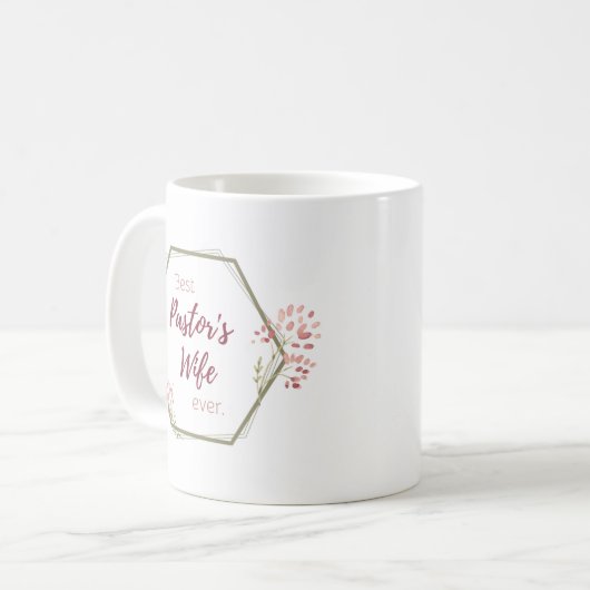 Beste pastoor vrouw ooit Inspirerend cadeau Koffiemok (Voorkant links)