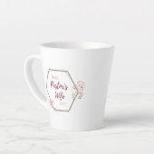 Beste pastoor vrouw ooit Inspirerend cadeau Latte Mok (Linkerhoek)