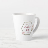 Beste pastoor vrouw ooit Inspirerend cadeau Latte Mok (Rechterhoek)