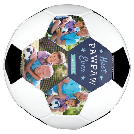 Beste paw ooit | Aangepaste foto op opa Voetbal (Gedraaid)