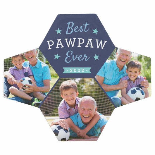 Beste paw ooit | Aangepaste foto op opa Voetbal (Enkel)