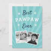 Beste paw ooit | Foto Vaderdag Kaart (Voorkant)