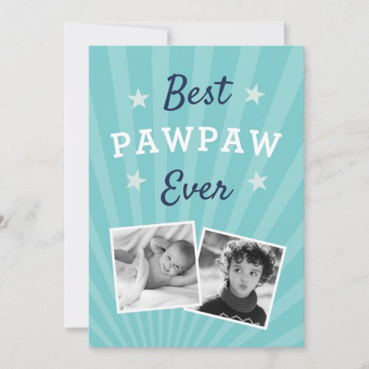 Beste paw ooit | Foto Vaderdag Kaart (Voorkant)