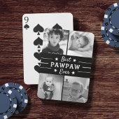 Beste paw ooit| Grootkinderen fotocollage Pokerkaarten