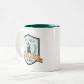 Beste paw op pagina | Golf Grandpa Tweekleurige Koffiemok (Voorkant links)