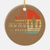  beste PAWever-cadeau voor Vaderdag Keramisch Ornament (Achterkant)