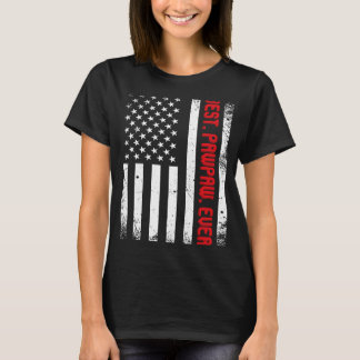 Beste Pawpaw ooit Amerikaanse vlag  cadeautjes T-shirt