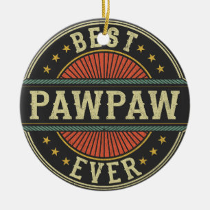 Beste Pawpaw ooit Retro opa Vaderdag Keramisch Ornament