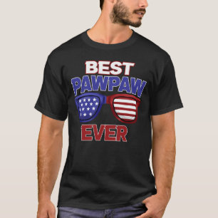 Beste Pawpaw ooit van ons Flag Grandpa Fathers Day T-shirt