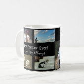 Beste Peepaw ooit fotocollage zwart wit Koffiemok (Voorkant links)