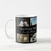 Beste Peepaw ooit fotocollage zwart wit Koffiemok (Links)