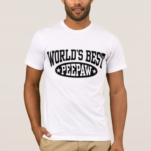 Beste PeePaw ter wereld T-shirt (Voorkant)