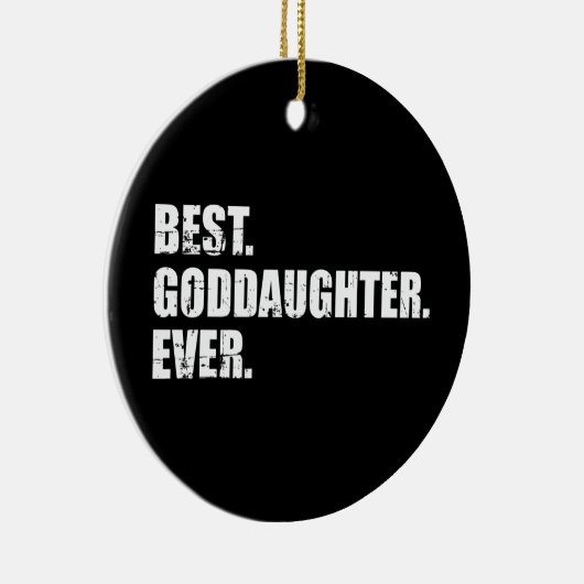 Beste peetdochter ooit keramisch ornament (Rechts)