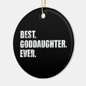 Beste peetdochter ooit keramisch ornament (Links)