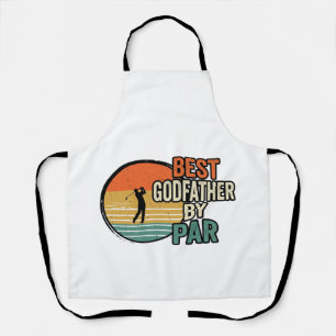 Beste peetvader door Par Vintage Golf Vector Desig Schort