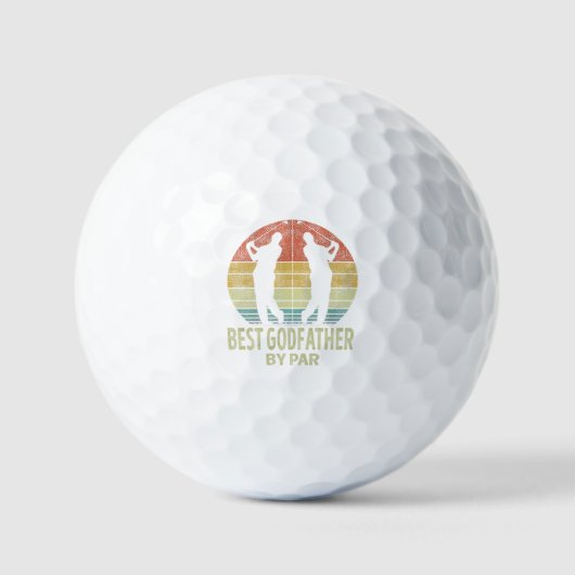 Beste PEETVADER van Par Golf Golfer Golfballen (Voorkant)