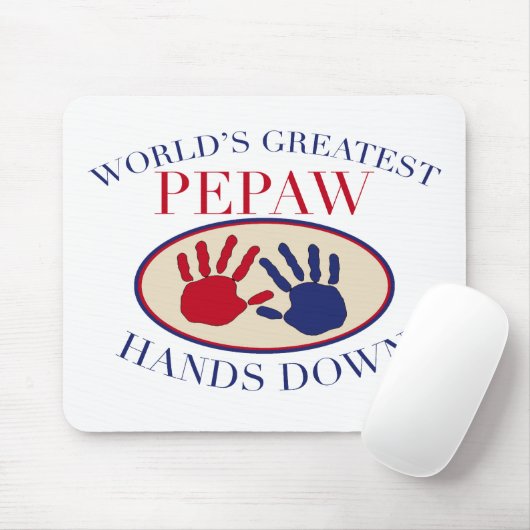 Beste pepaw Hands omlaag Muismat (Met muis)