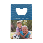 Beste Pepaw ooit | Aangepaste foto op opa Creditkaart Flessenopener (Achterkant)