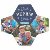 Beste Pepaw ooit | Aangepaste foto op opa Voetbal (Enkel)