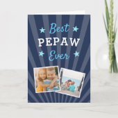 Beste Pepaw ooit | Foto Vaderdag Kaart (Voorkant)
