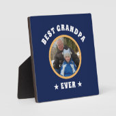 Beste personaliseerde opa ooit Aangepaste familief Fotoplaat (Voorkant)