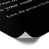 Beste Persoon Achter Me! Geen Stress, Positief Ber Poster (Hoek)