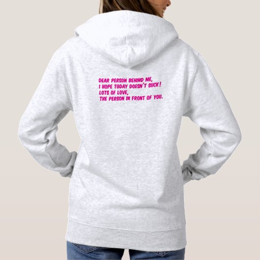 beste persoon achter me , hoodie (Achterkant)