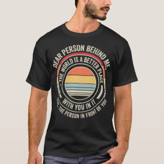 Beste Persoon Achter Me Retro Zonsondergang Positi T-shirt