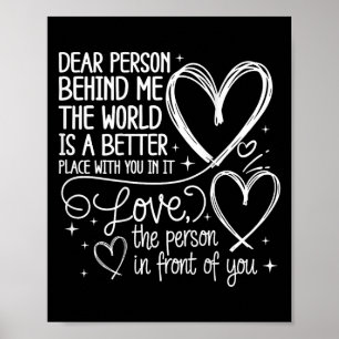 Beste Persoon Achter Me Wereld Is Een Beter Jij (o Poster