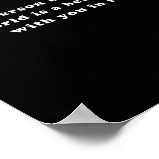 Beste persoon achter mij de wereld is een betere p poster (Hoek)