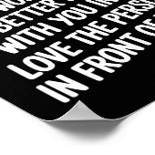 Beste persoon achter mij de wereld is een betere p poster (Hoek)