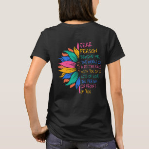 Beste persoon achter mij de wereld is een betere p t-shirt