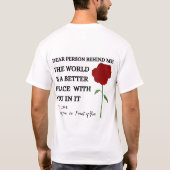Beste persoon achter mij de wereld is een betere p t-shirt (Achterkant)