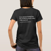 Beste persoon achter mij de wereld is een betere p t-shirt (Achterkant)