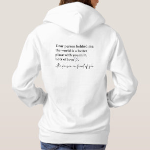 Beste persoon achter mij hoodie