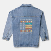 Beste persoon achter mij Inspirerend prijsopgave Denim Jacket (Achterkant)