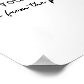 Beste persoon achter mij poster (Hoek)