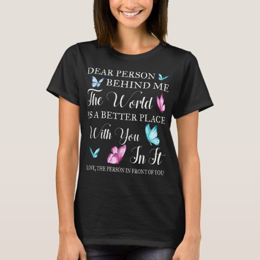 Beste persoon achter mij Shirt (Voorkant)