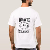 Beste persoon achter mij t-shirt (Achterkant)