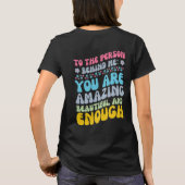 Beste persoon Achter mij Vrouwen T-shirt (Achterkant)
