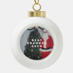 Beste persoonlijke foto opa ooit keramische bal ornament