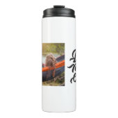 Beste persoonlijke foto van mam Ever Modern script Thermosbeker (Voorkant)