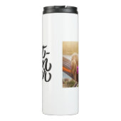 Beste persoonlijke foto van mam Ever Modern script Thermosbeker (Achterkant)