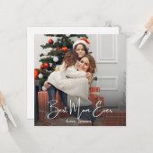 Beste persoonlijke foto van mama kaart (Voorkant / Achterkant in situ)